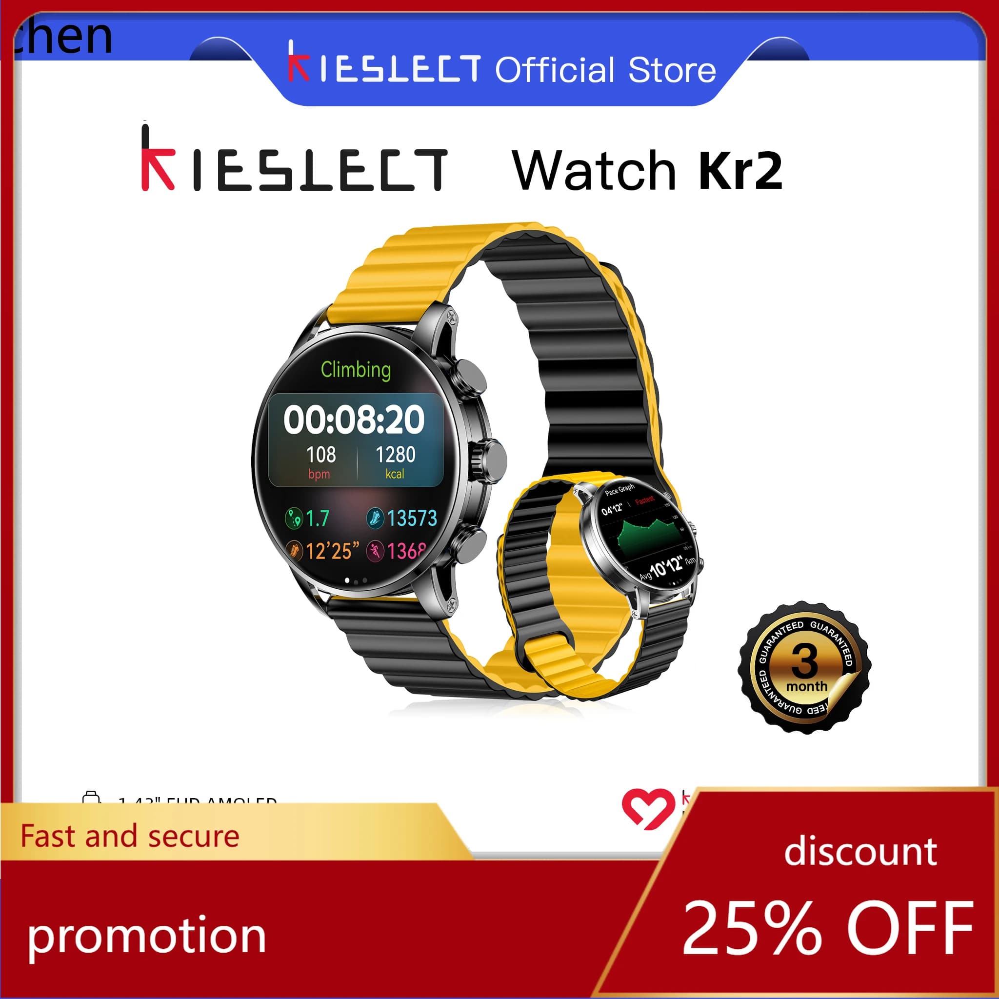 YFY  smart call watch with inch display, dual-core, three-speed, and ultra-dynamic performance