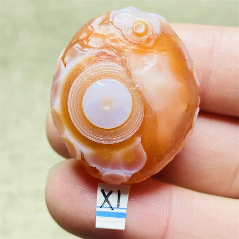 Natural Sardonyx Agate Alxa Gobi Eye Mineral Specimen Energy Crystal Chakra Reiki Healing Stone Garden Home Decor Gift