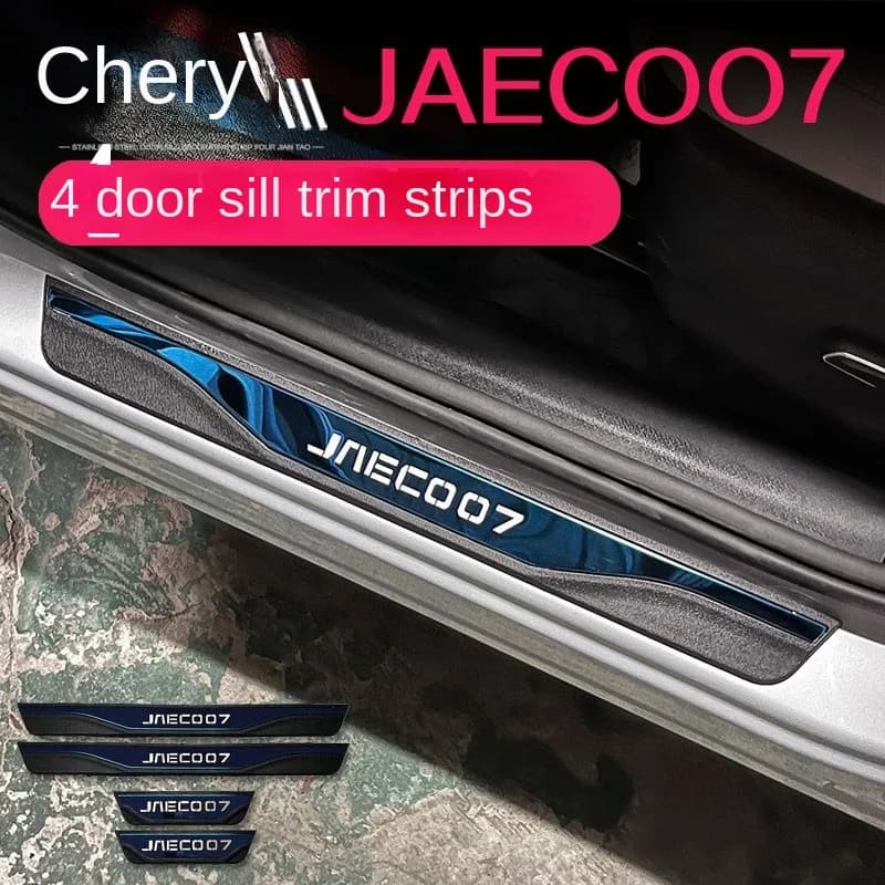 Chery Jaecoo7 threshold strip modified with stainless steel ABS welcome pedal and foot pedal decorative protective strip
