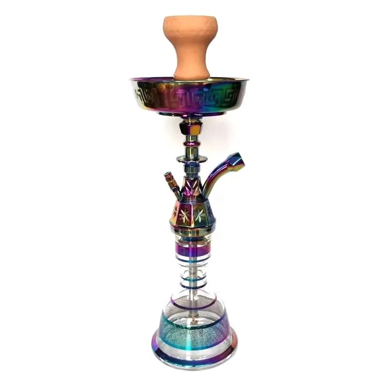 Hookah Hookah Set Gold Silver Rainbow Suitcase Black Bag
