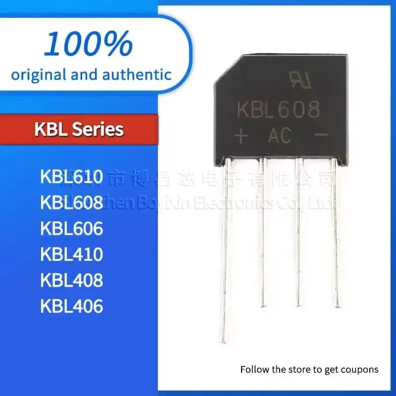 5pcs KBL406 KBL408 KBL410 quality assurance KBL606 KBL608 KBL610