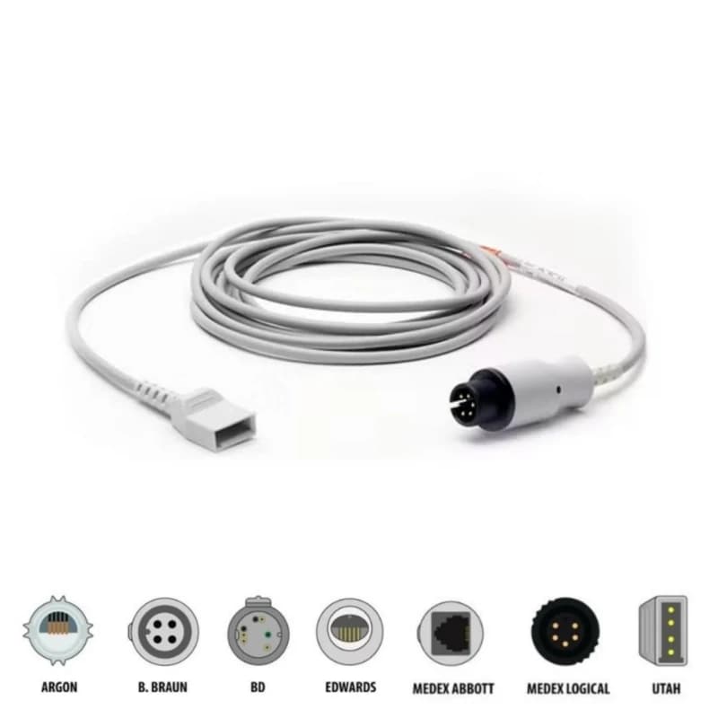Generic IBP Transducer Cable Adapter 6-Pin for Mindrays