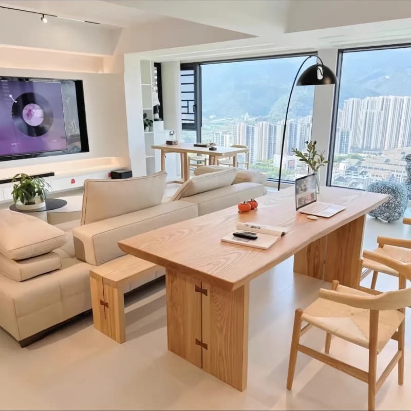 Japanese Center Dining Table Base Decorations Space Saving Dining Table Kitchen Dinette Modern Mesa De Jantar Furniture Home