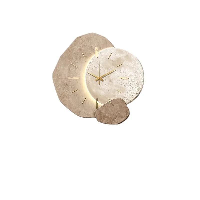 Stone to run wall clock living room modern simple high-end silent home clock wall hanging