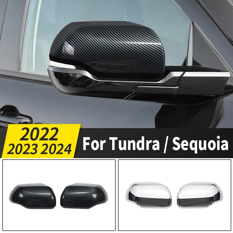 Applicable to 2022-2024 Toyota Tundra Sequoia rearview mirror cover modification external decoration accessories upgrade