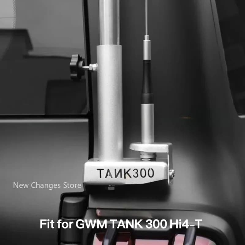 Auto Dual-use Antenna Flagpole Bracket Fit for GWM TANK 300 Hi4-T Modified Auto Tailgate Antenna Bracket Base Upgrade Parts