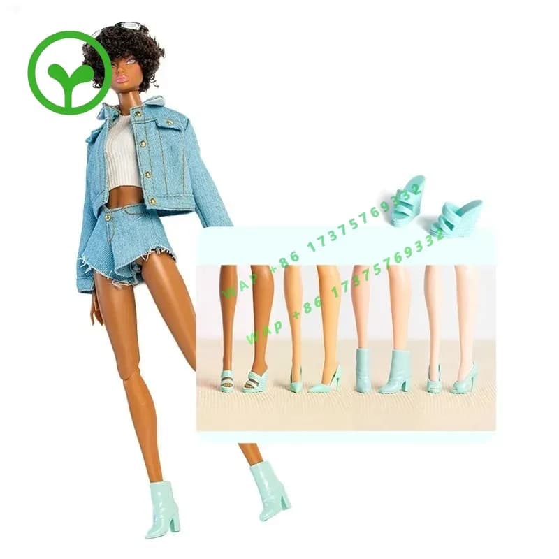 【2026】4Pairs 1/6 Scale Doll High Heels Colorful Exquisite Fashion Dress Up Accessories