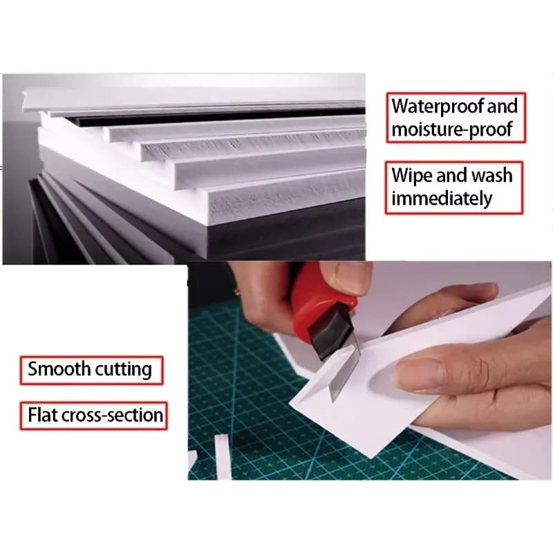 3-15mm Thick White PVC Foam Board 100x100 200x200 200x300mm DIY Model Building Material For Machining Handcraft Parts