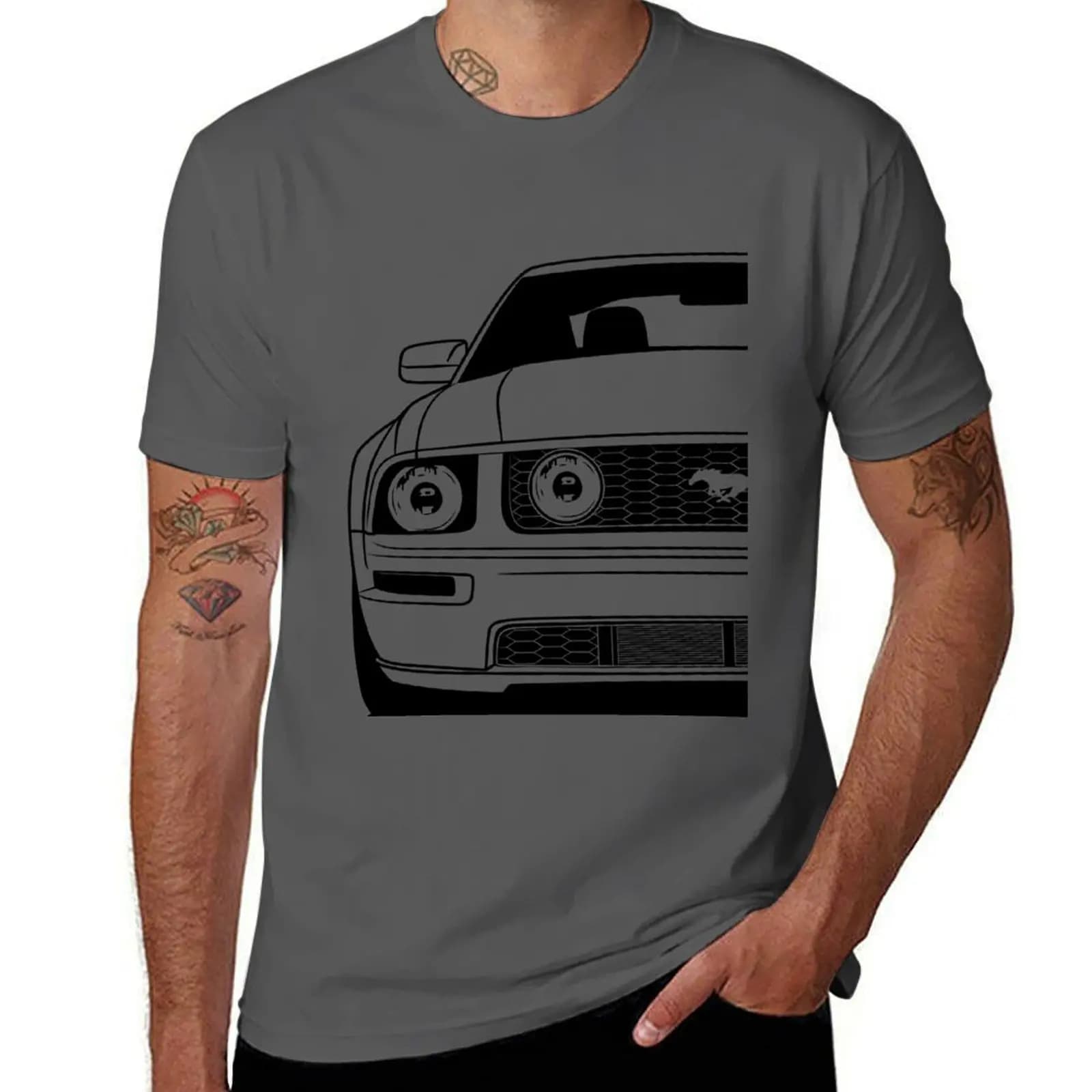 Ford Mustang Fifth Generation Best Shirt Design T-Shirt oversize t-shirts man man clothes men tshirt