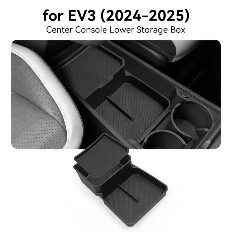 Interior Armrest Box Storage Box For Kia EV3 2024 2025 Car Central Armrest Organizer Storage Box Content Center Console