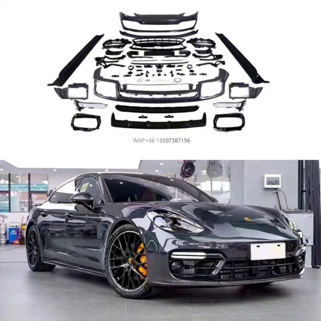 Sport Design Body Kits for  Panamera 971 2017-2023 GTS Body Kits Bumper Facelift Front Bumper and Rear Bumper Car Grille