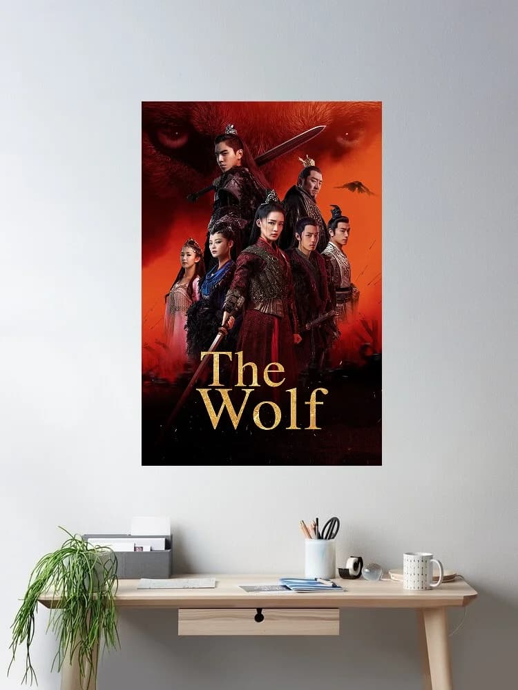 The Wolf Movie, Print Art Canvas Poster, For Living Room Decor, Home Wall Picture
