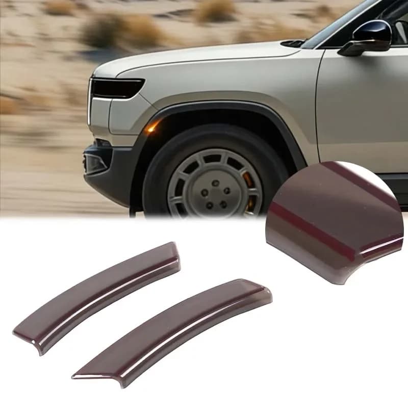 For Rivian R1T ABS Car Styling Front Turning Light Protective Cover Decorative Sticker Car Exterior Accessories