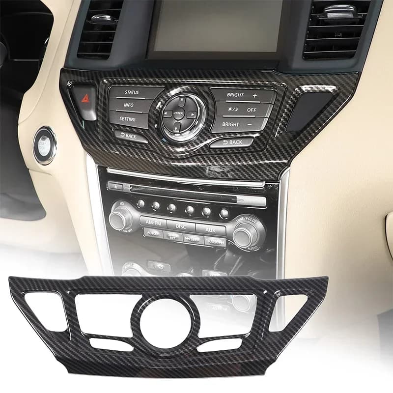 For Nissan Pathfinder 2013-2020 ABS car central control button frame cover decorative sticker interior accessories