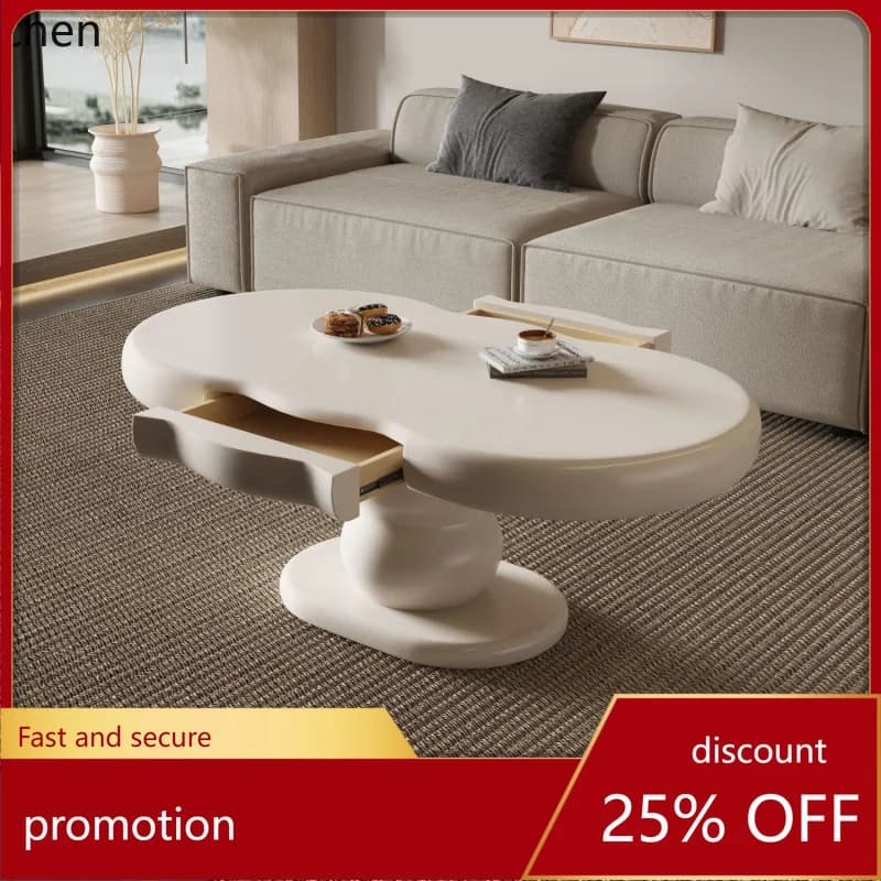 ZML Adjustable Coffee Table Dining Table Dual-use Two-in-one Voice Electric Multi-function