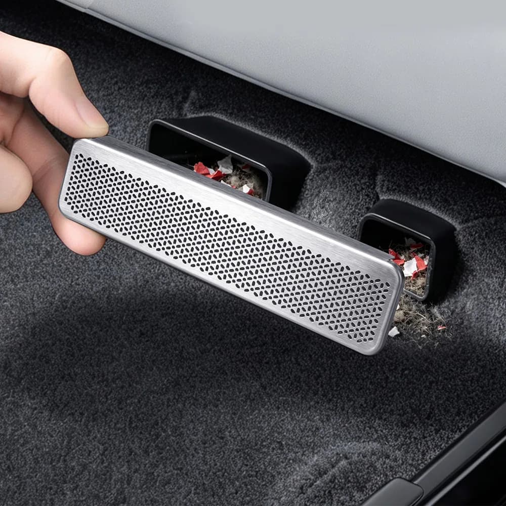 2 Pcs Fit For XPENG MONA L03 Anti Blocking Cover For The Air Outlet Under The Seat Car Supplies Stainless Steel Material Durable