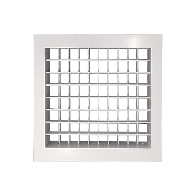 Aluminum alloy grille trend Rainproof ventilation Single double layer square adjustable louver trend Aluminum alloy louver trend