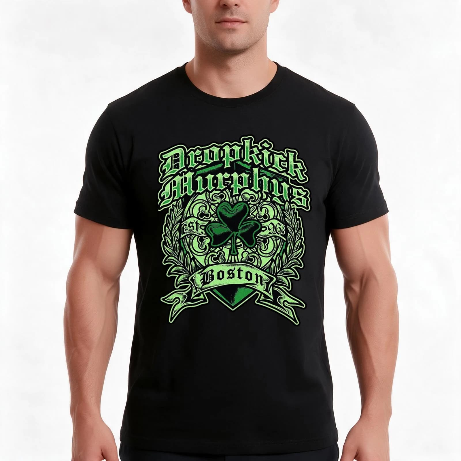 Murphys Band Art T-Shirt, Summer Casual Cotton Tee, Oversized Streetwear Tops, Vintage Graphic Print, Loose Fit Short Sleeve