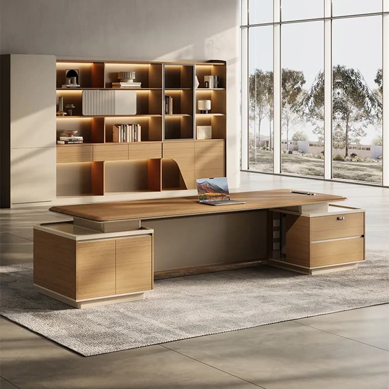 LMM modern light luxury desk chair office manager boss table short pair