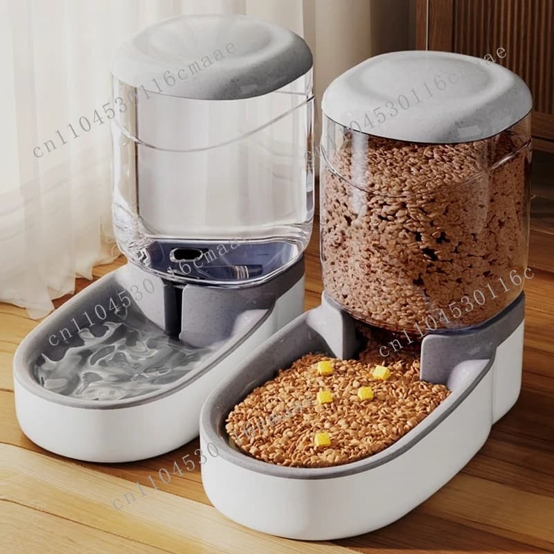Pet Automatic Water Dispenser Cat Large Capacity Feeder Dog Bowl Cat Bowl Water Dispenser Set Combo Supplies
