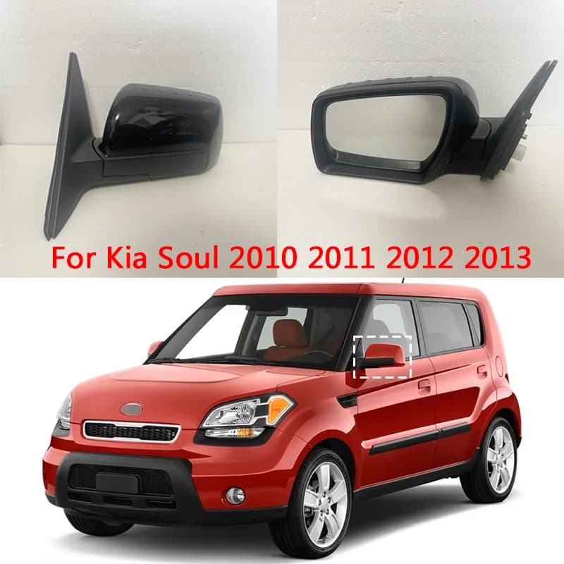 For Kia Soul 2010 2011 2012 2013 Car Door Rearview Mirror Assembly Outside Rearview Side Mirror Assy 3/5/7Wire