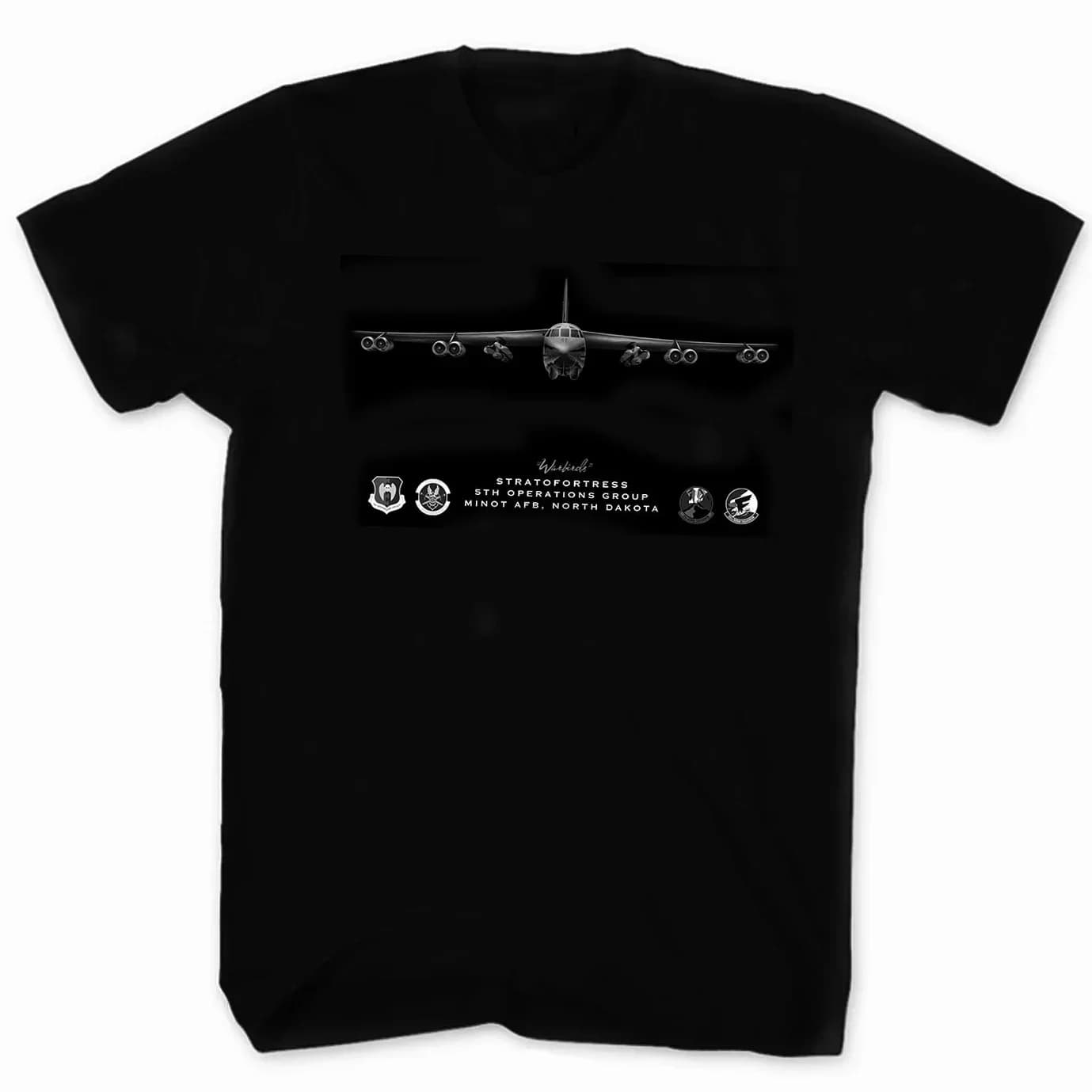 5th Operations Group B-52 Stratofortress Strategic Bomber T Shirt. 100% Cotton O-Neck Casual T-shirts Loose Top New Size S-3XL