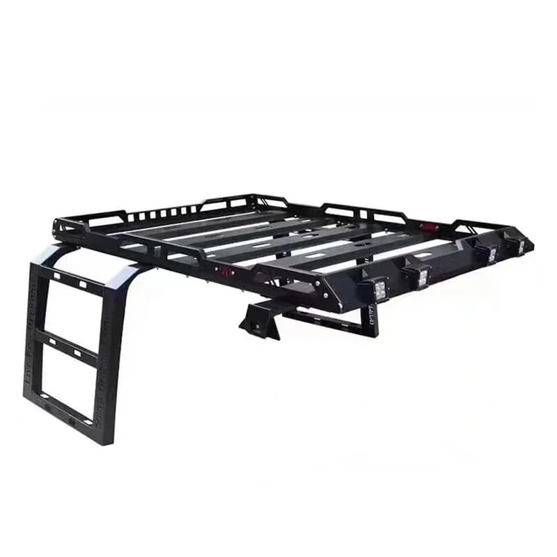 Car Luggage Roof Rack for Jeep Wrangler Jk JL 2007-2023, Aluminum, 2/4 Doors, Roof Rack with Step Off-road, Auto Accessories