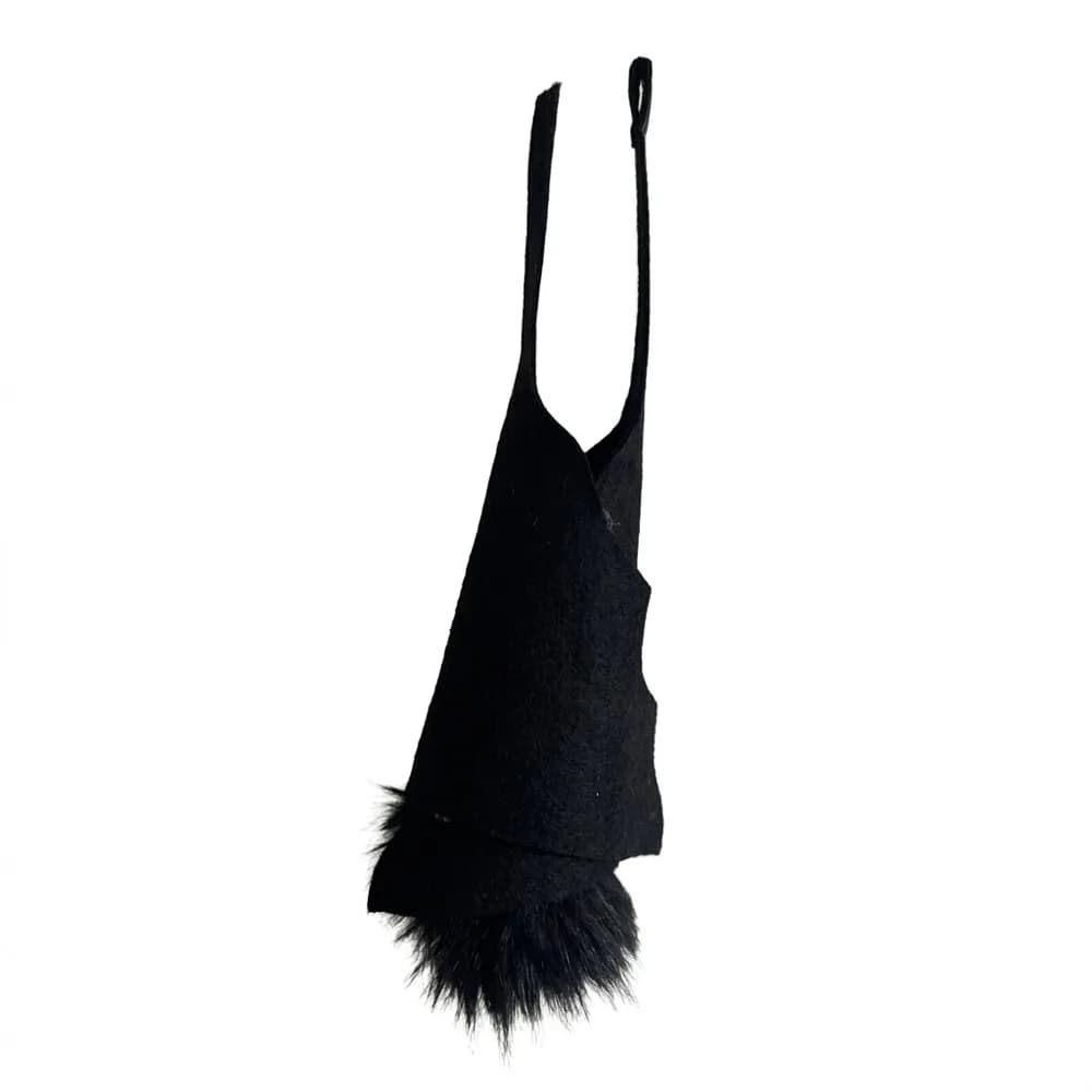 Upside Down Felt Bat Hanging Ornament Gothic 3D Wing Halloween Bat Pendant Decorative Realistic Bat Craft Decor