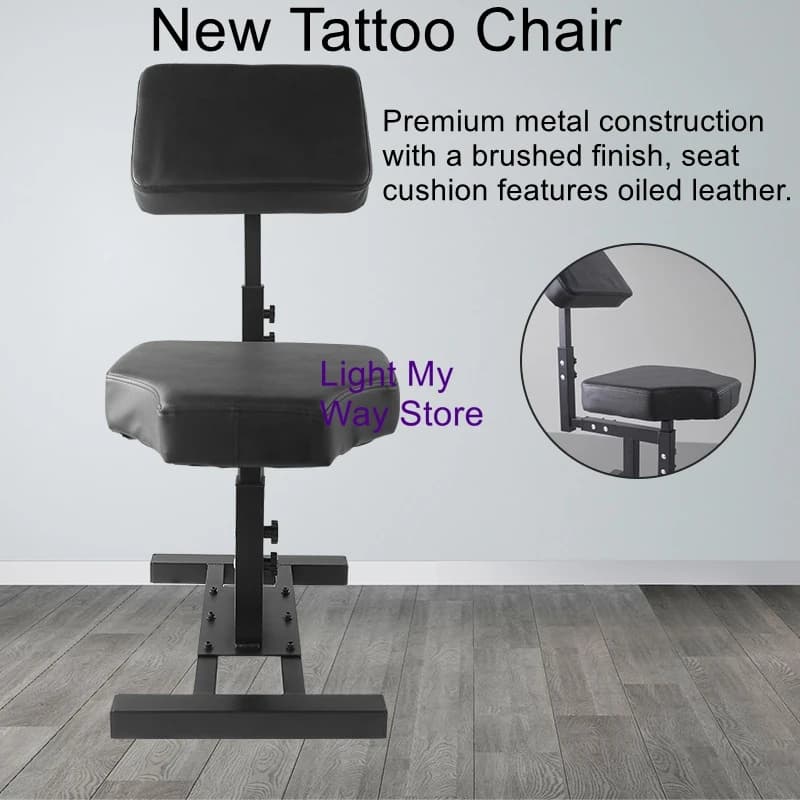 Multi-Function Tattoo Chair Tattoo Equipment Large Panel Adjustable Height Work Chair