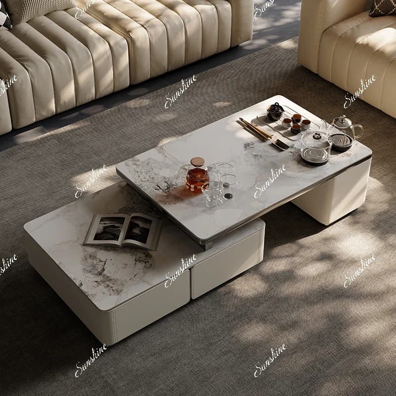 Tea making integrated telescopic villa storage modern home living room advanced sense kung fu tea table