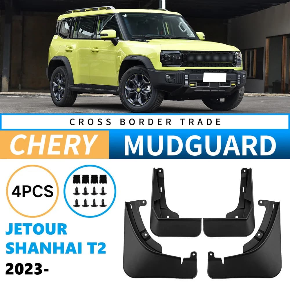 Auto Car Mud Flaps Splash Guards Fender for Chery Jetour Shanhai T2 2023 Traveler Safe Driving Protection Parts