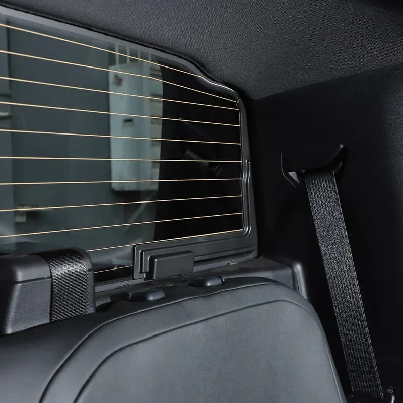 2Pcs ABS black For Ford Ranger Ranger 2023+ car rear window glass heating wire protective cover sticker decoration accessories