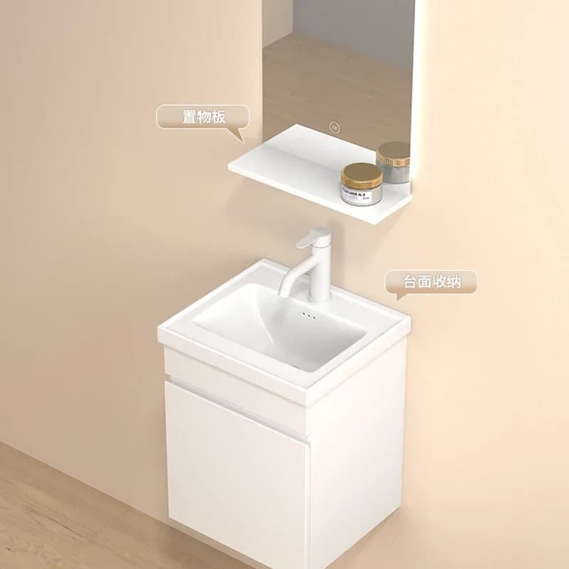 Modern Bathroom Cabinets Smart Mirror Cabinet Ceramic Washbasin Aesthetic Bathroom Cabinet Washbasin Trendy Furniture