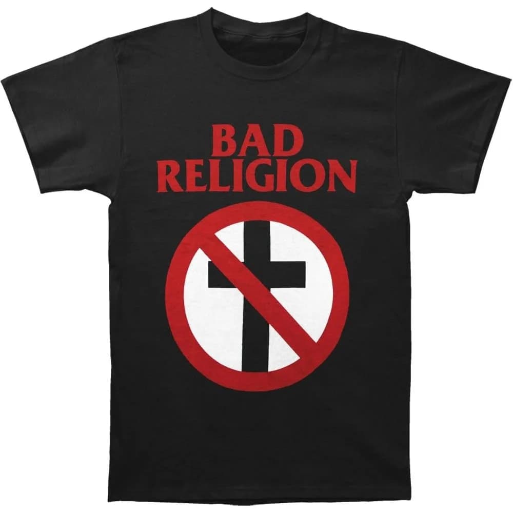 Bad Religion Men's Classic T-Shirt Black Ropa Dehombre Men Clothing Camisas Masculina Shirts for Man O-neck Cotton Tops