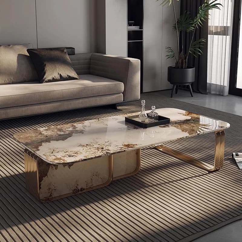 Italian Luxury Coffee Table Minimalist Unique Space Saving Designer Coffee Table Simple Aesthetic Mesa Auxiliar Home Furniture