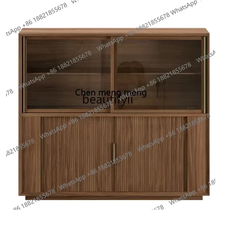 M178 32 Solid wood dining edge, light luxury wine cabinet storage, simple kitchen cabinet, kitchen storage, tea cabinet