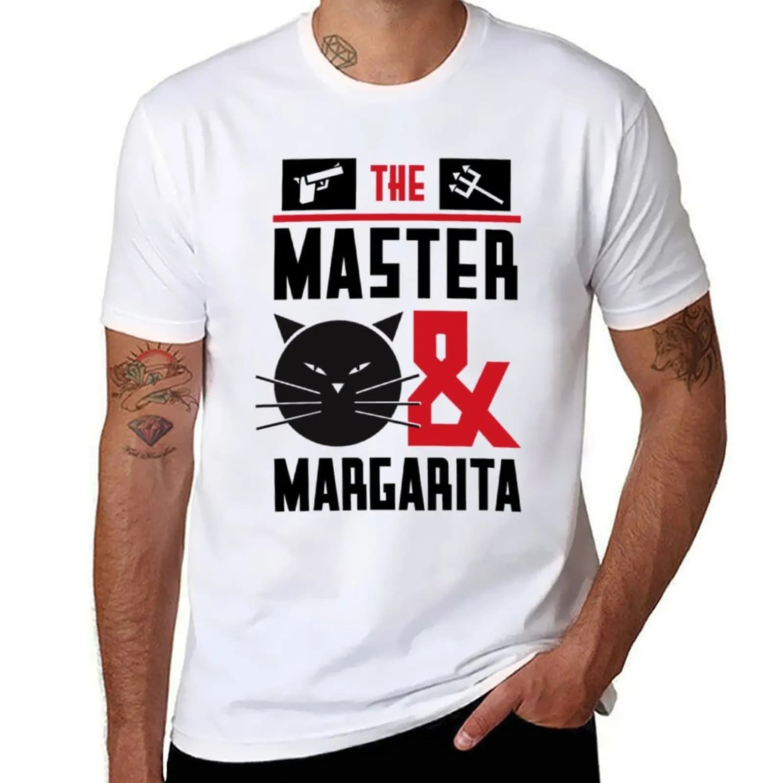cool graphic design Master Margarita T-Shirt t shirt man cotton man t shirts for men casual T-Shirt