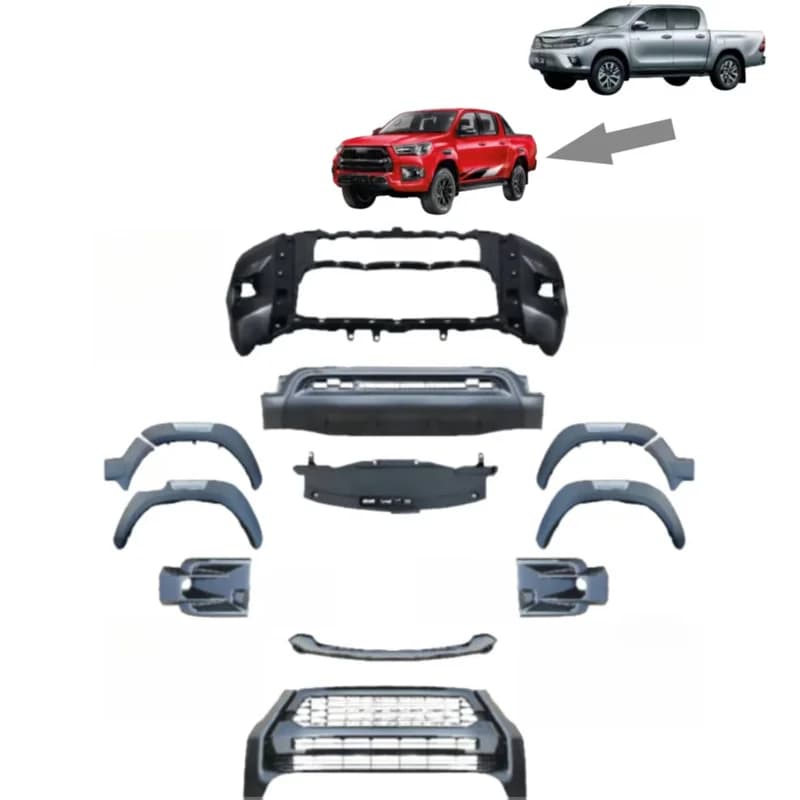 High Quality 2021 Facelift Body Kit For Hilux 2016-2020 Upgrade Parts