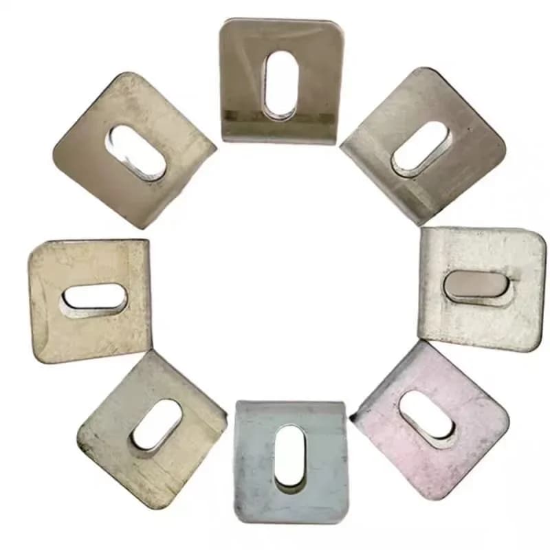 Barbed wire buckle fixing buckle u-type clip with hole clip square tube column installation fixing accessories processing price