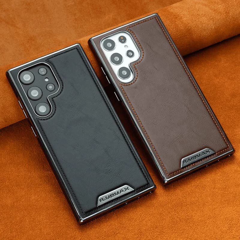 New Business Men's Suitable S23Ultra Mobile Phone Case Magnetic All-Inclusive Anti-Drop Galaxy25plus Leather