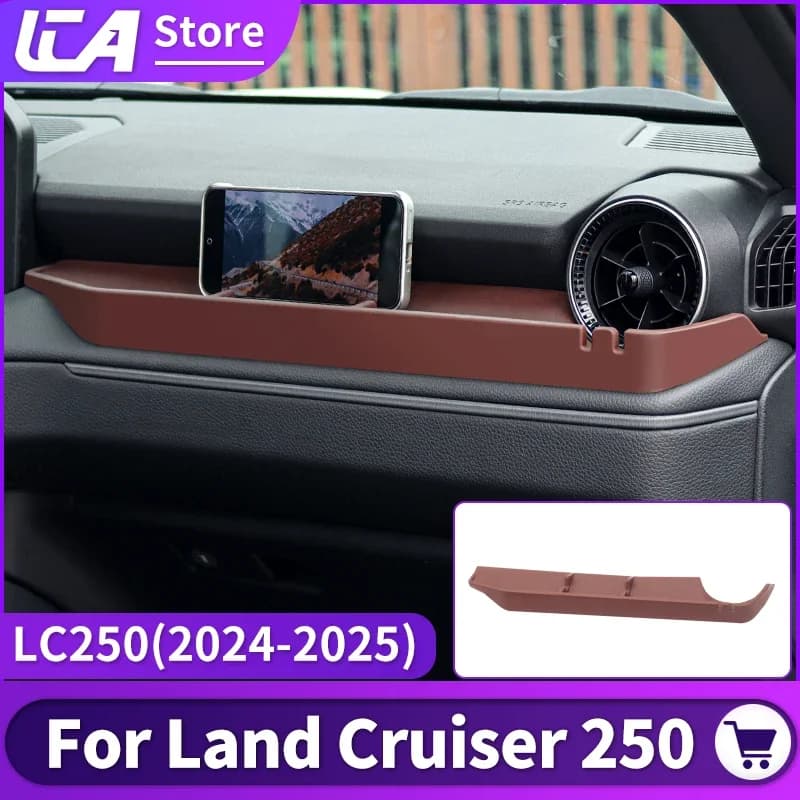 For Toyota Land Cruiser Prado 2024-2025 LC250 1st Edition 1958 J250 Silicone Storage Box & Dashboard Organizer Mat, Car Interior