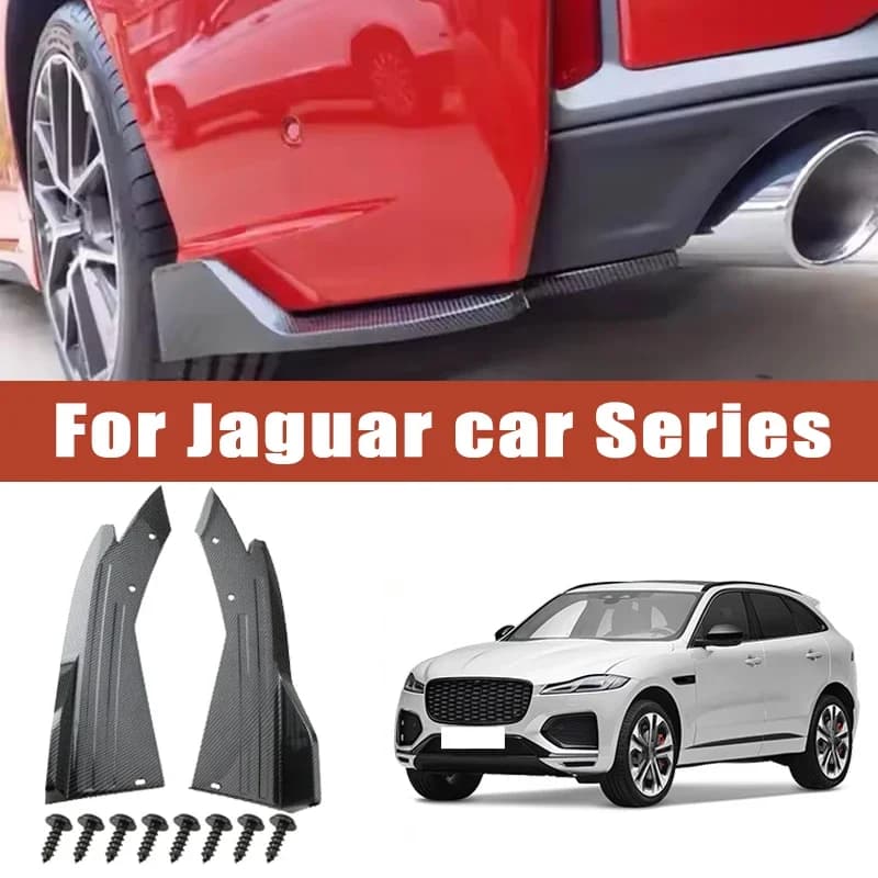 Rear Bumper Spoiler Lip Splitter Diffuser Anti-Crash Winglet Car Mod For Jaguar XE XF XJ XK XFR XJS F-Type E-Pace I-Pace S-Type