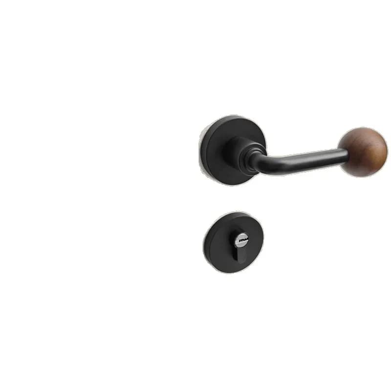 Split silent magnetic suction, lock family room, handle walnut bedroom retro interior room