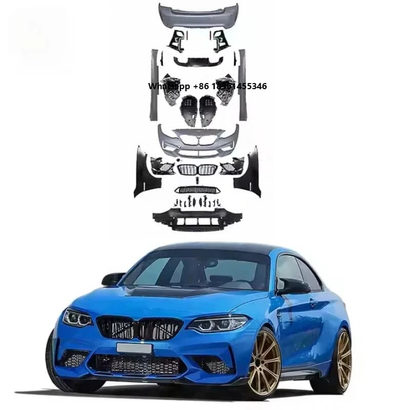 Premium Accessories Hot Selling Factory Price Upgrade To Wide Style Car Front Rear Bumper Body Kit Durable