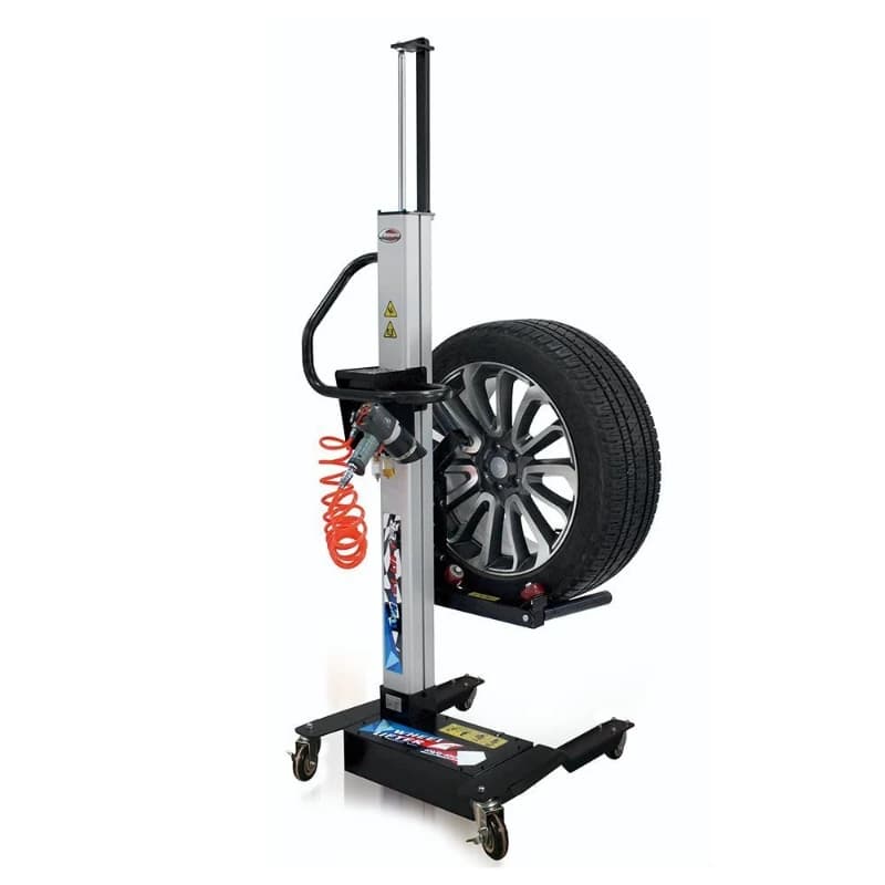 Lift car tire holder Pneumatic upper tire electric lift car, car disassembly and assembly lift car
