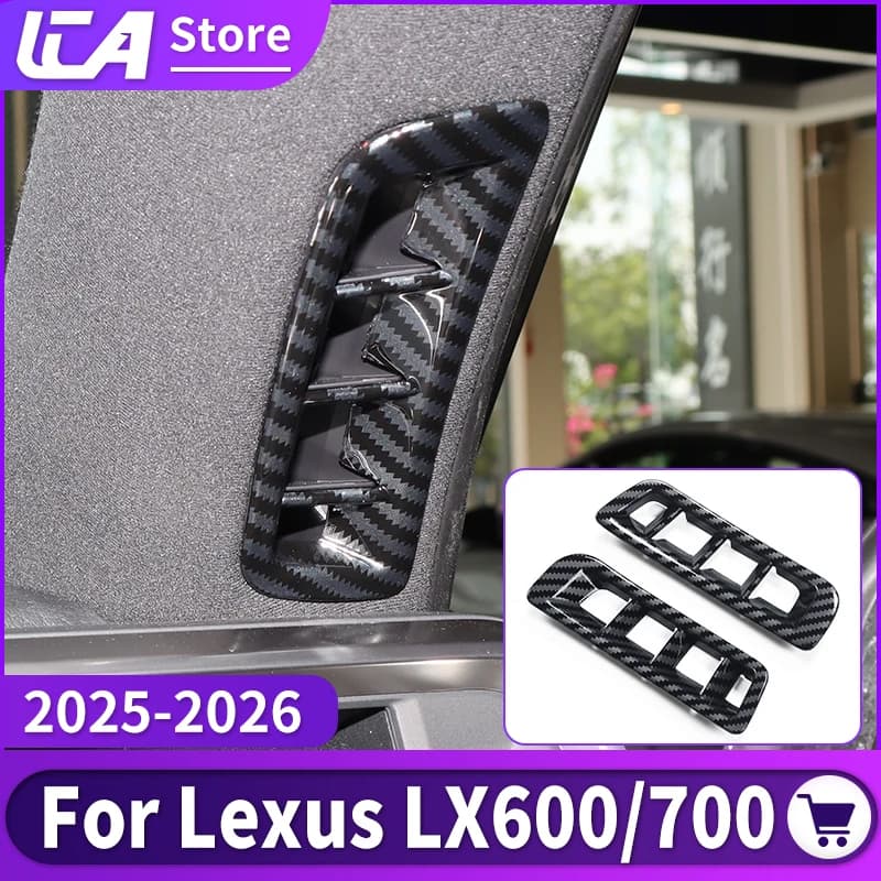 For Toyota Lexus LX600 600 LX700 700 2022-2026 Car A Pillar Vent Decoration Cover Easy Install Interior Protection Accessories