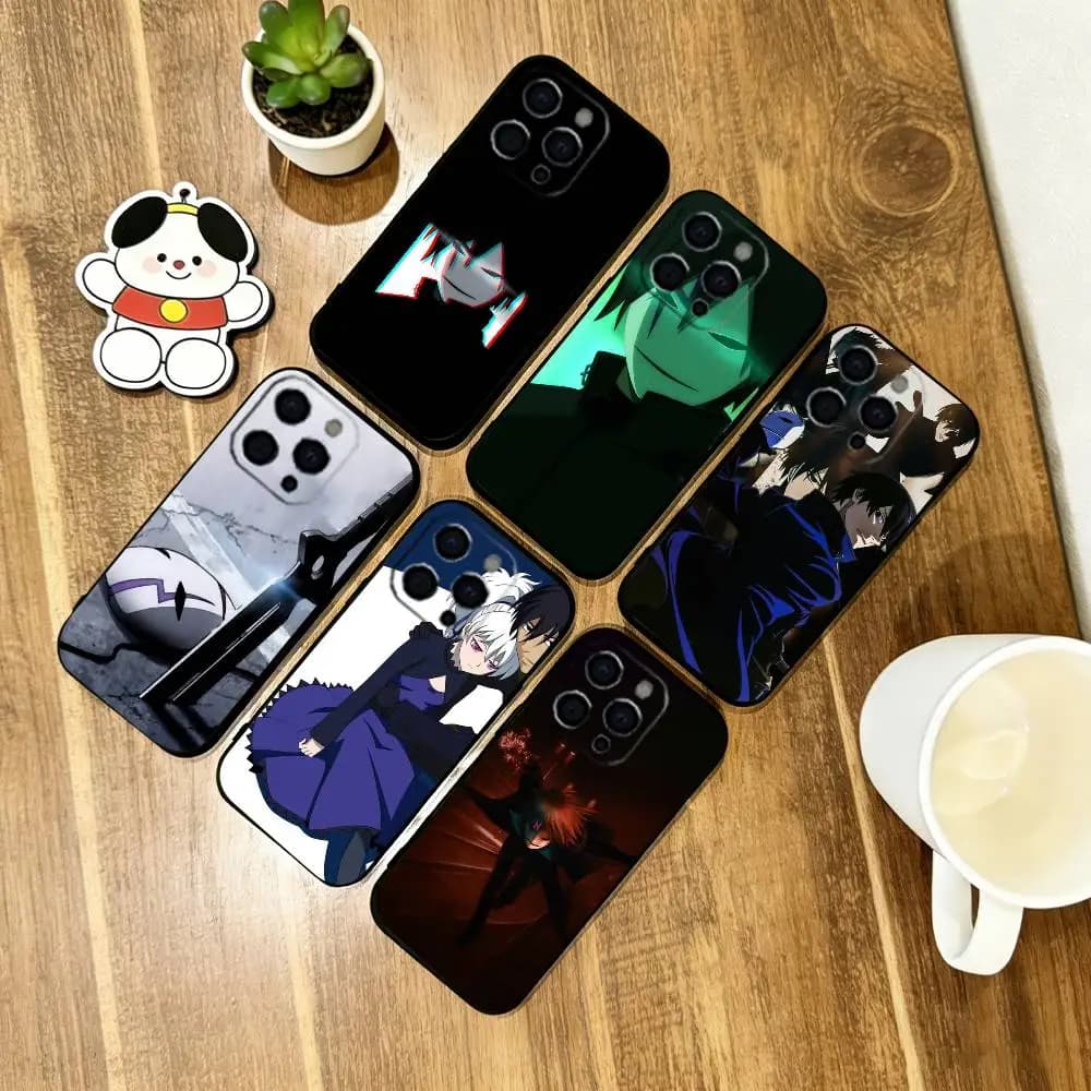 Darker than Black Phone Case For iPhone 17, 16,15,14,13,12,11 Plus,Pro Max, Others Soft Silicone Black Cover