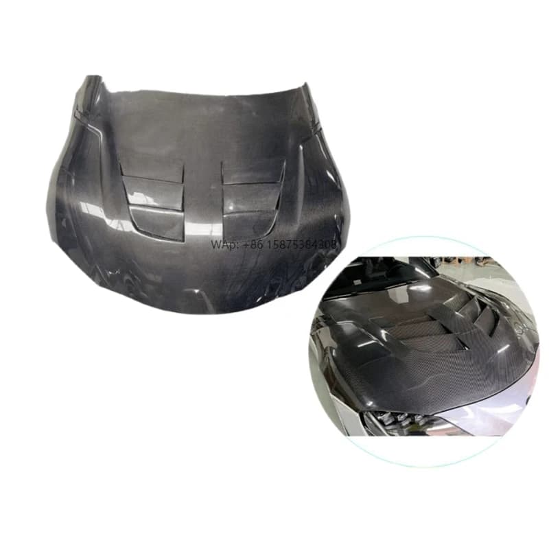 Auto Body System Front Bonnet Carbon Fiber Engine Cover for SUPRA A90 2019+ Upgrade TSII Style Engine Cover Exterior Parts