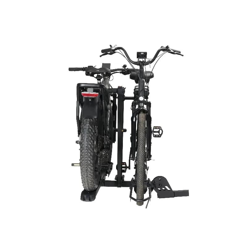 Electric Bicycles Foldable and Lockable Durable Steel Hitch Rack for 2