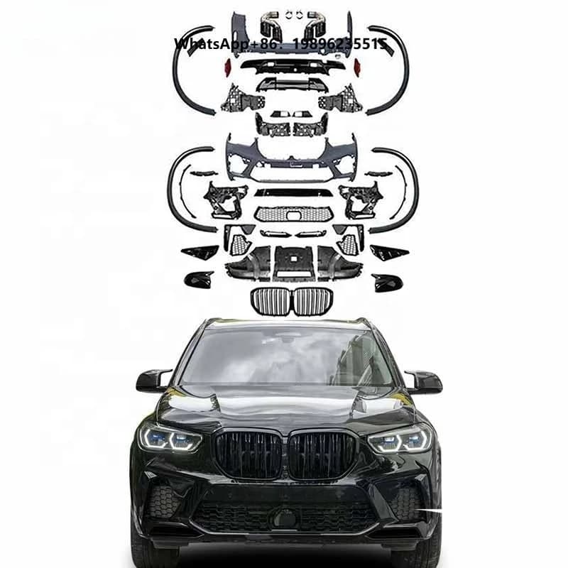 Body Kit  X5 G05 Facelift X5M Front Rear Car Bumpers Grille Wheel Arch Fenders Vents Rear Mirror Shells Diffuser